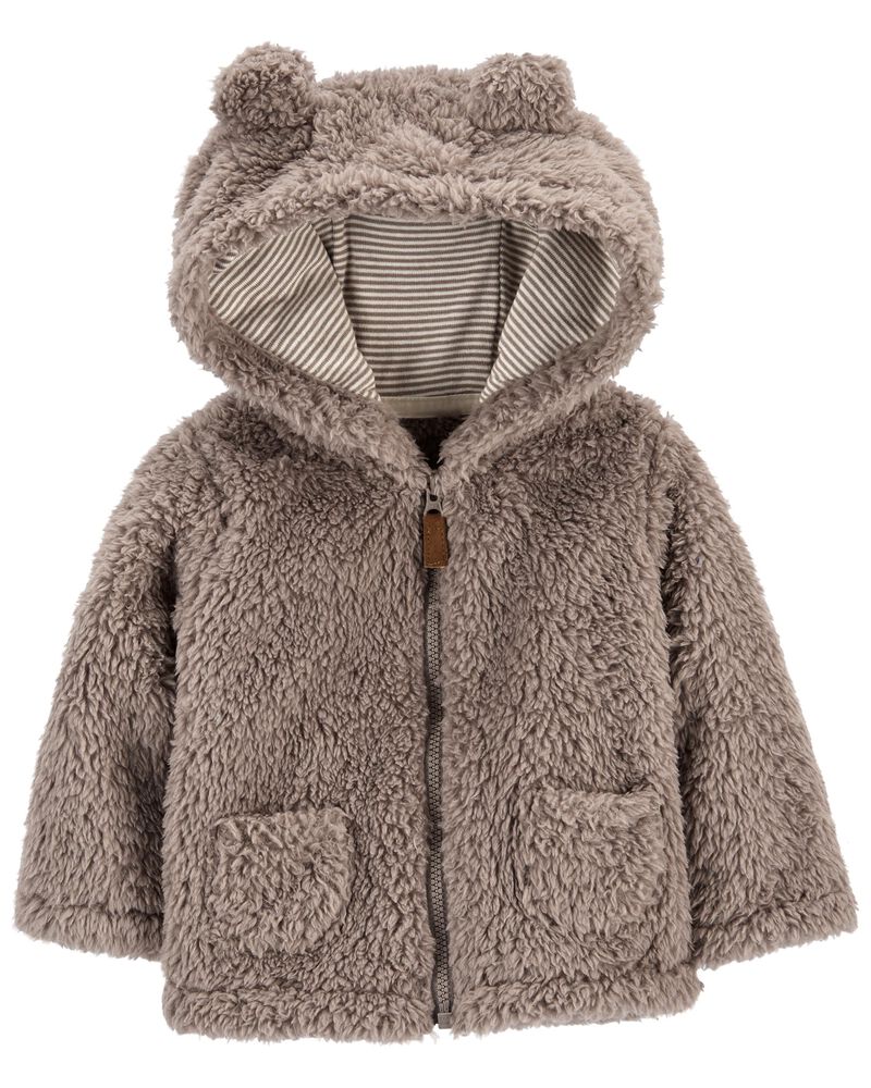 Hooded Sherpa Jacket, , hi-res