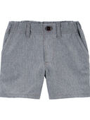 Heather Grey - Toddler Lightweight Shorts in Quick Dry Active Poplin, Selected