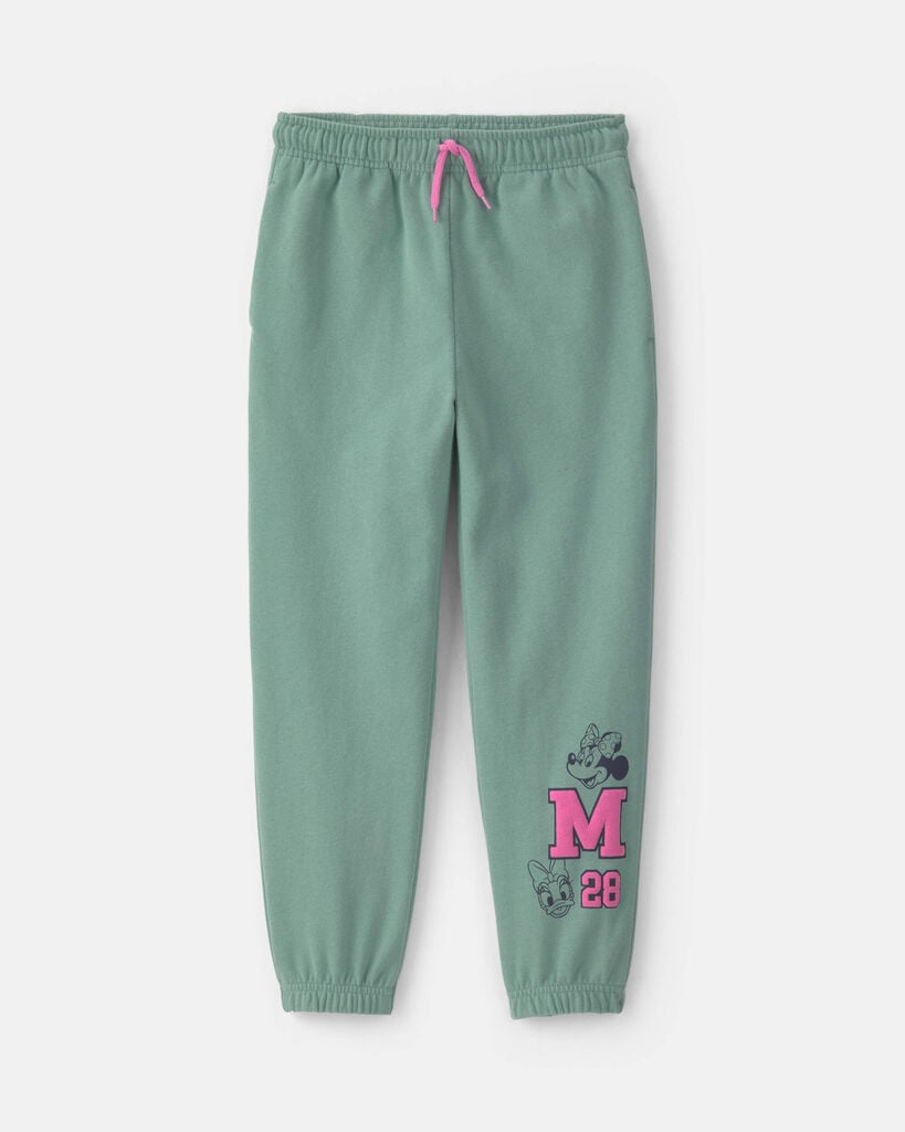 Carter's girls disney© minnie mouse fleece joggers 10 Green