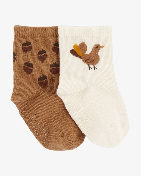  Product image 1 of Baby 2-Pack Thanksgiving Socks