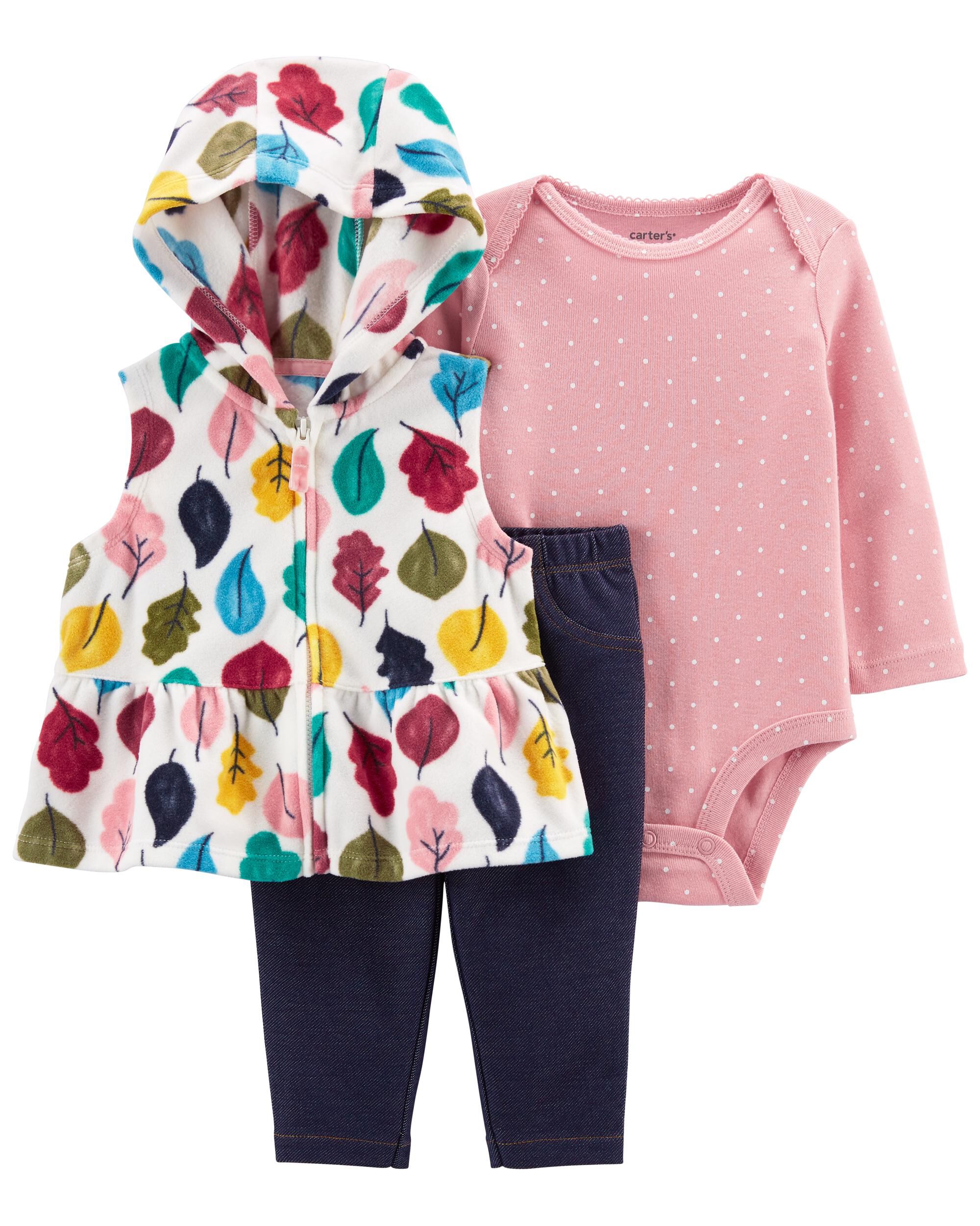 carters baby girl 3 piece set