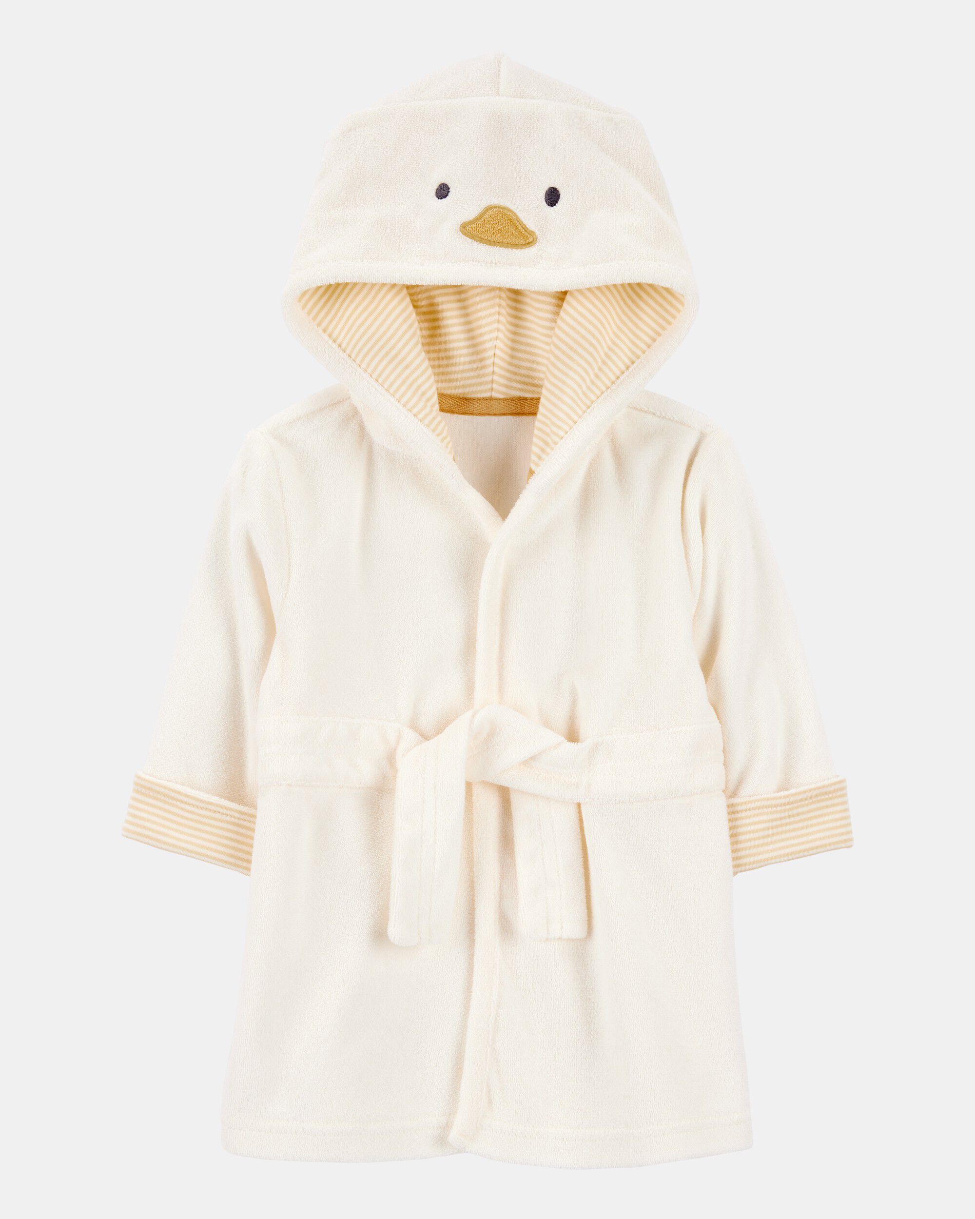 Baby Chick Hooded Terry Robe - Ivory