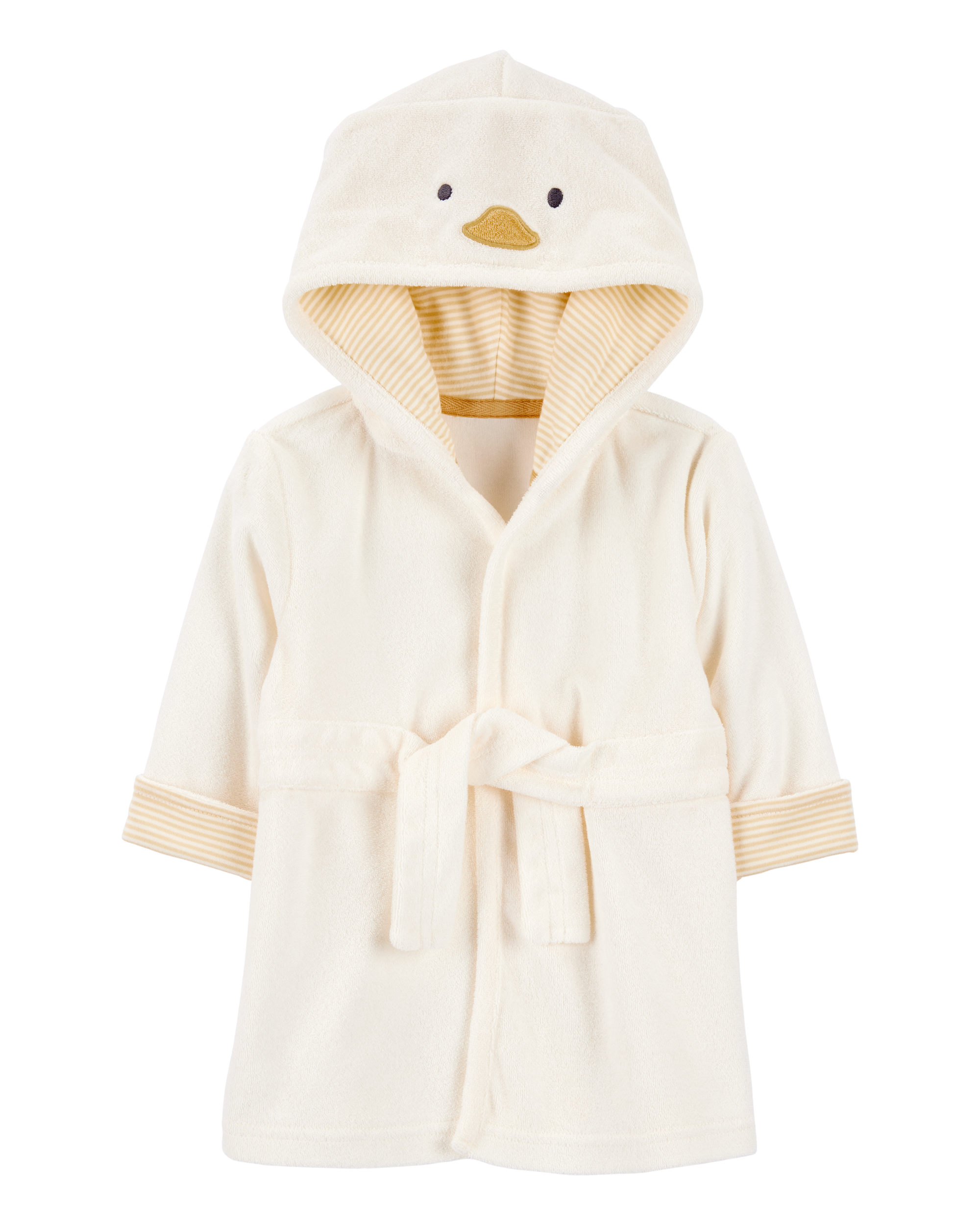 Baby Chick Hooded Terry Robe - Ivory
