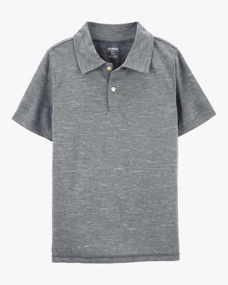 Product image 1 of Kid Active Polo Shirt in BeCool™ Fabric - Grey