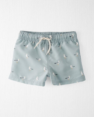 Product image 1 of Toddler Recycled Seagull-Print Swim Trunks
