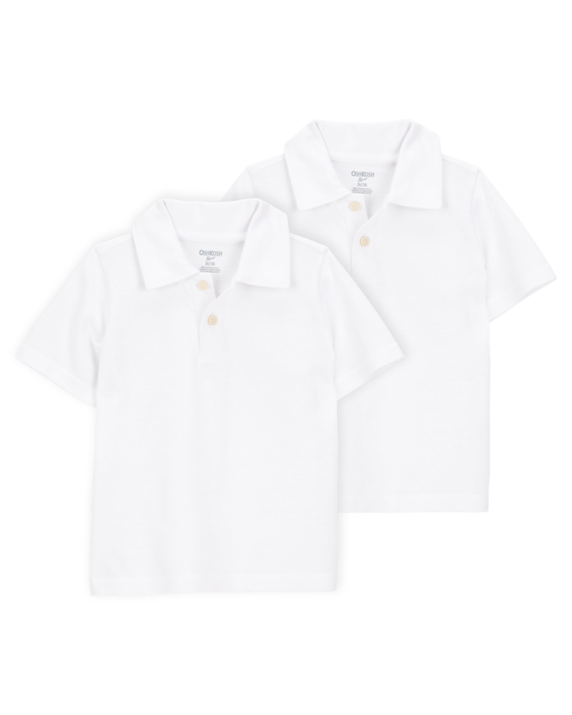 Toddler -Pack Pique Uniform Polo Shirts