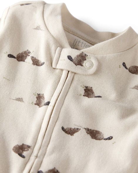 Product image 2 of Baby Organic Cotton Sleep & Play Pajamas in Beavers' Creek Print