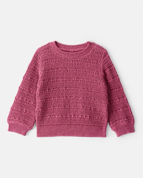 Product image 1 of Baby Girl Long-Sleeve Sweater - Pink