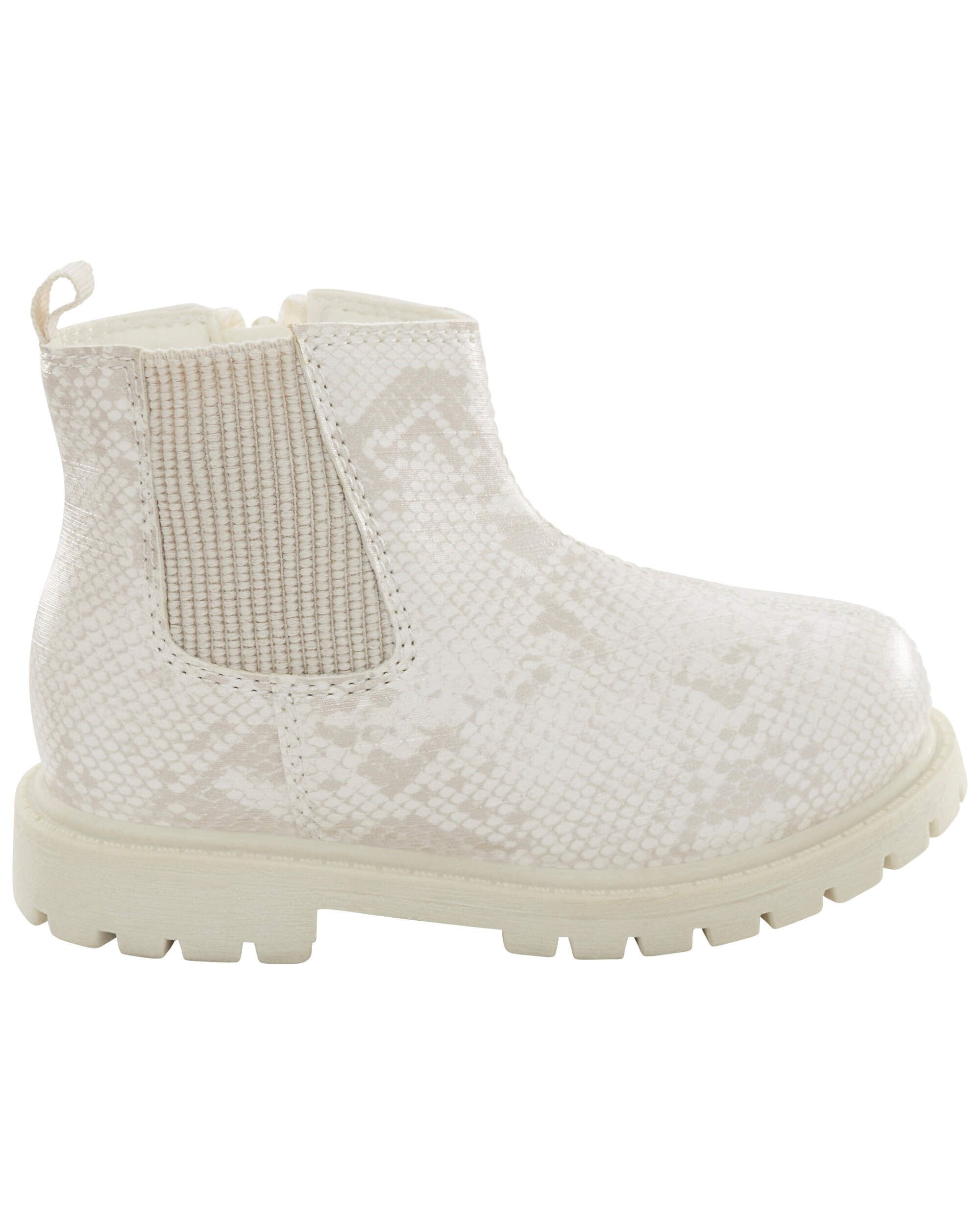 Snakeskin chelsea boots top