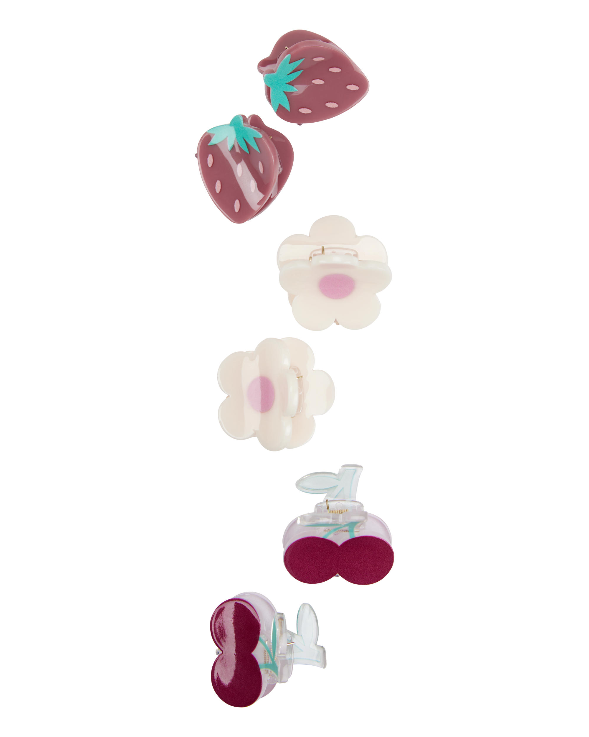 Girls 6-Pack Fruit Hair Clips