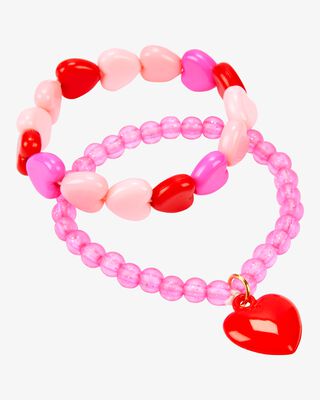 Product image 1 of 2-Pack Heart Bracelets - Pink