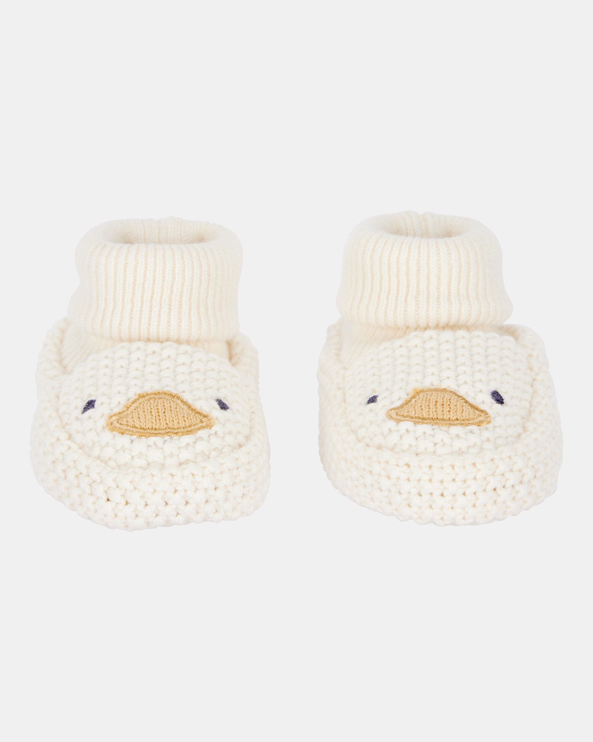Baby Duck Crochet Booties - Yellow