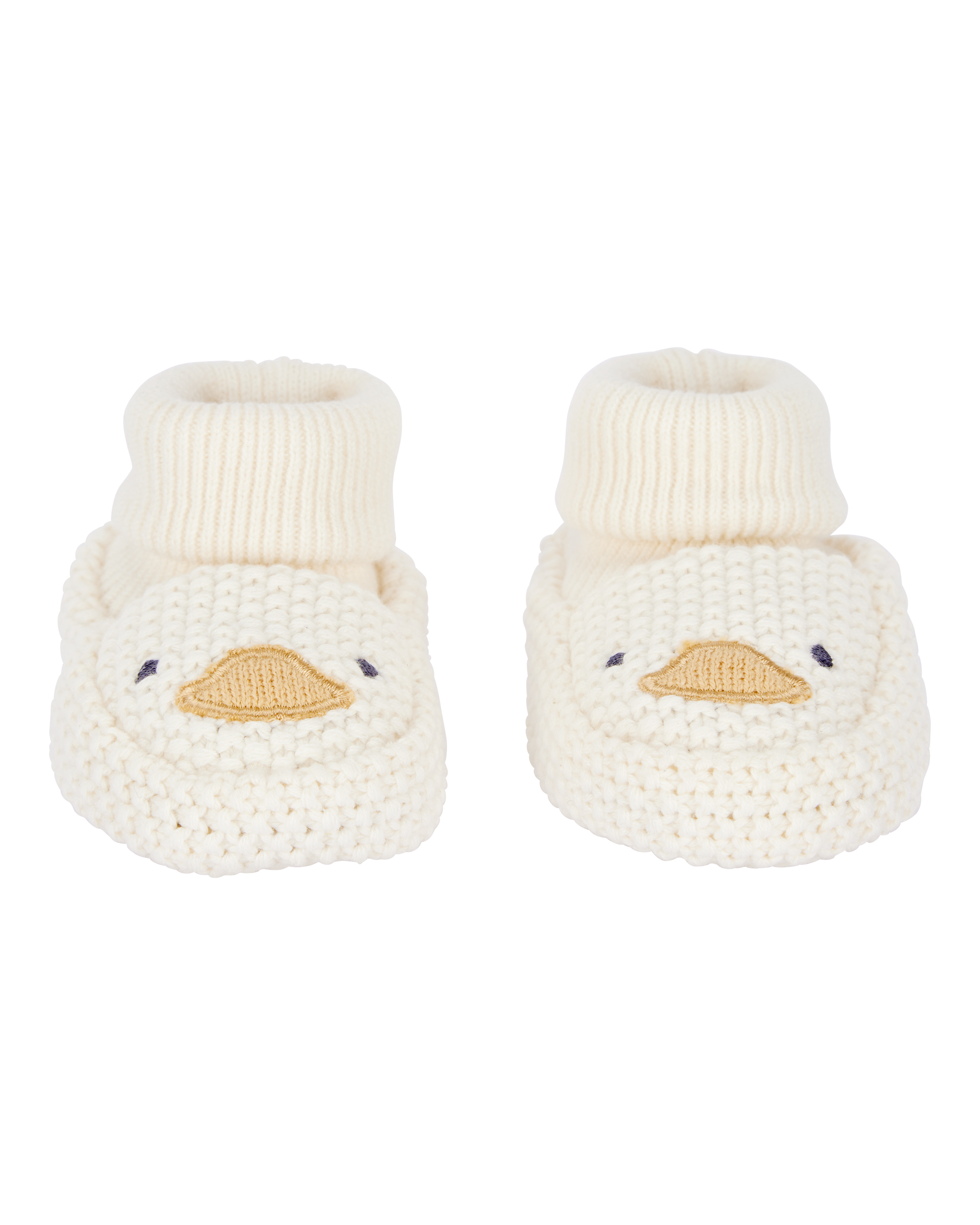 Baby Duck Crochet Booties - Yellow