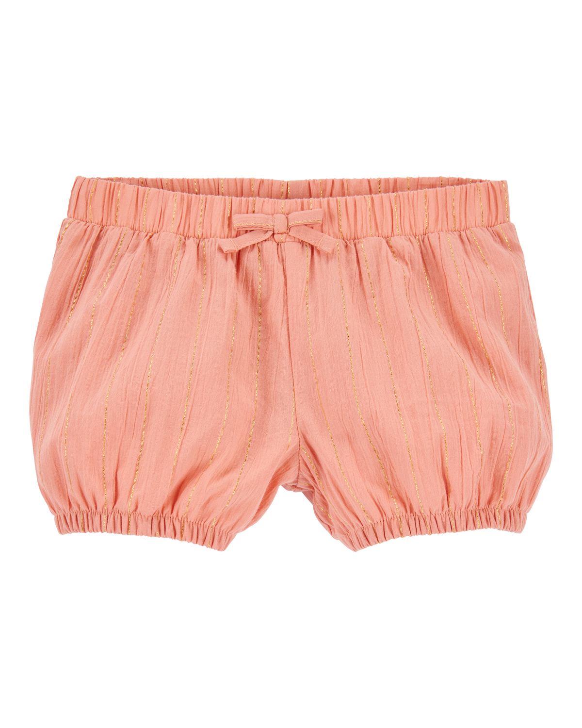 ★Off-White★ Logo Patch Floral Print Shorts Peach Orange OW Mama Luma - Girls Pink & Orange Floral Shorts