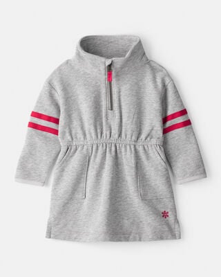 Baby Girl 2-Piece Color Block Hooded Snowsuit Jacket & Bib Set - Pink/Red
