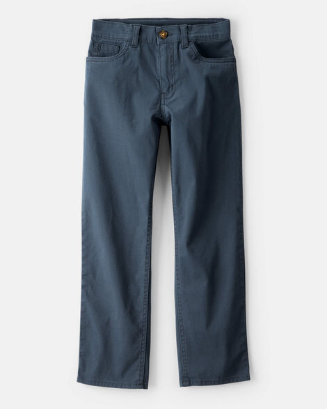 boys cotton chino pants - navy