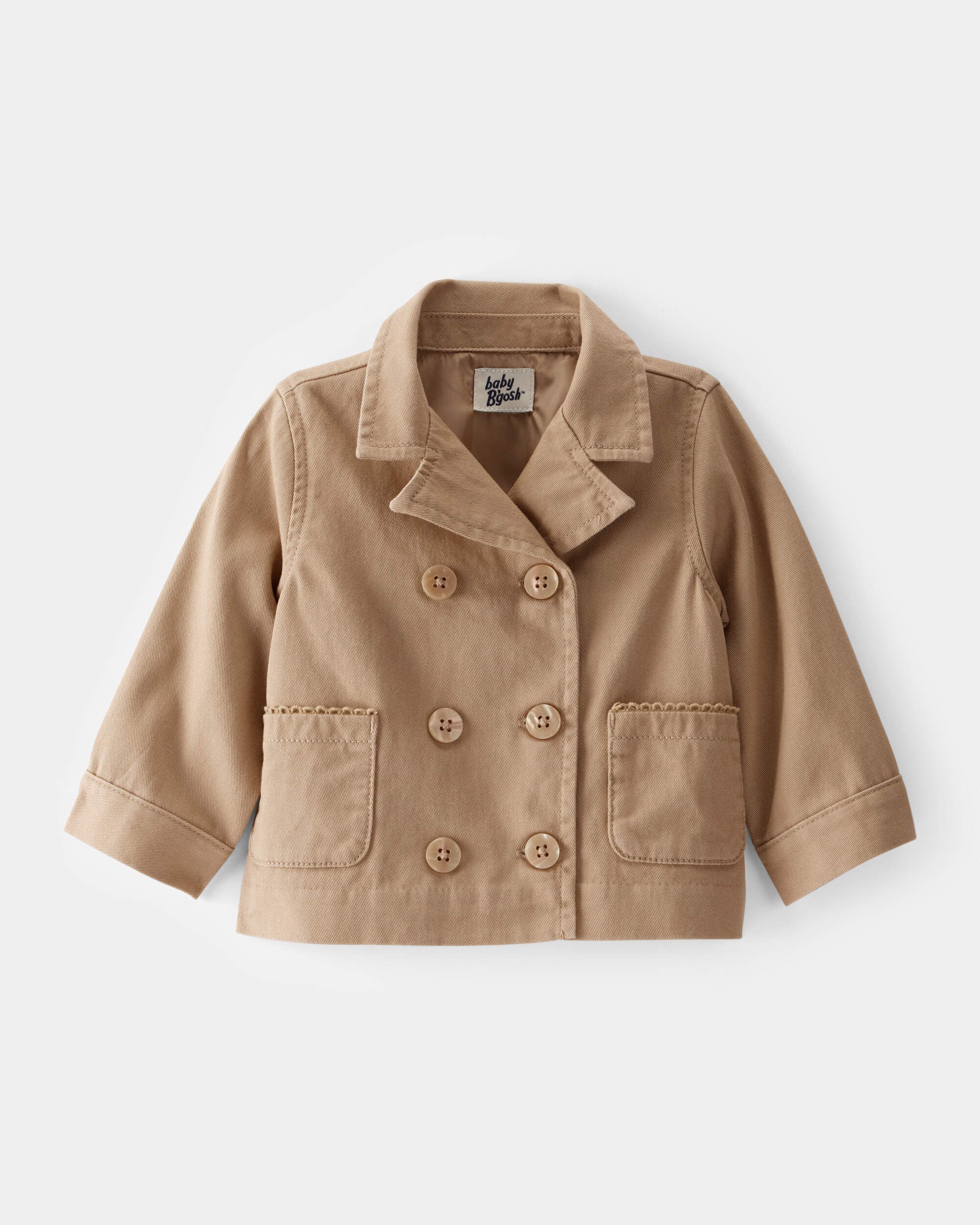 Knee Length Ruffle Pea Coat - OshKosh | Carter's