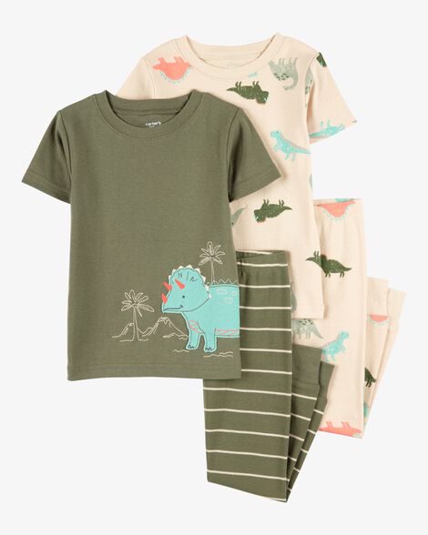  Product image 1 of Baby 4-Piece Dinosaur Cotton Pajamas