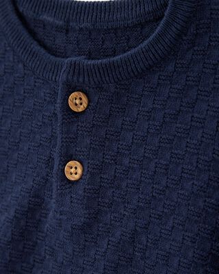 Product image 2 of Baby 2-Piece Sweater Knit Henley & Short Set