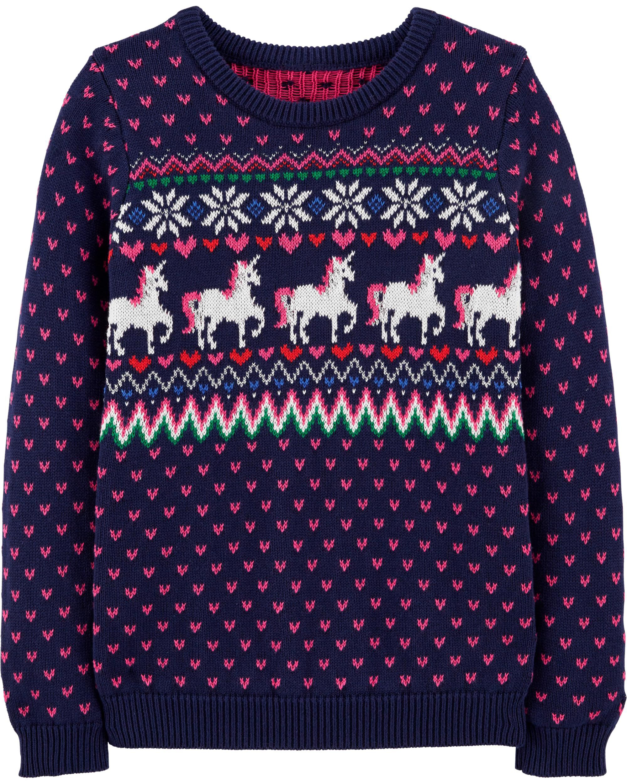 carter's unicorn sweater