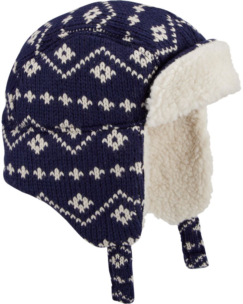 Fair Isle Sherpa Trapper Hat Carters Com