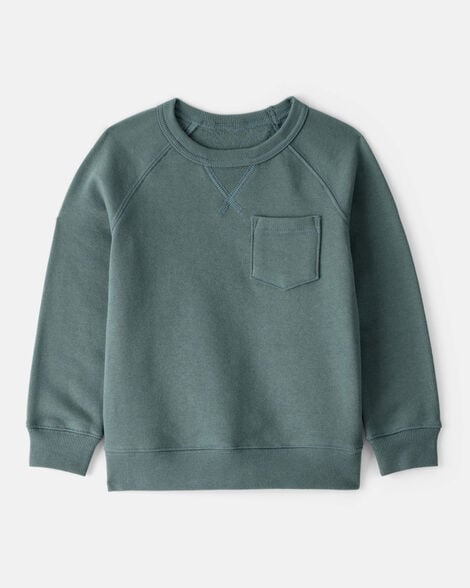 toddler boy daydream fleece long-sleeve sweatshirt - green