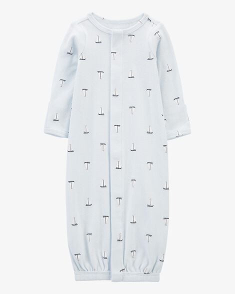 Product image 1 of Baby Preemie Sailboat Sleeper Gown