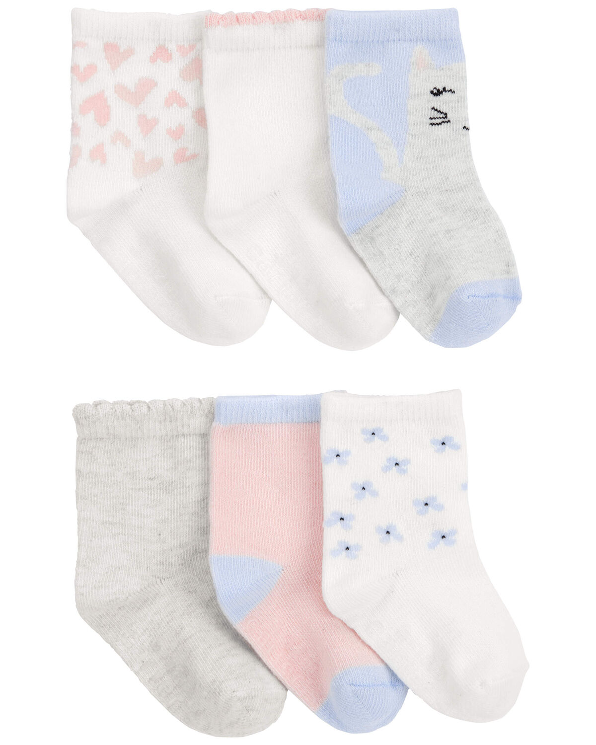 Carter's 3pk Baby Girl Valentine Socks