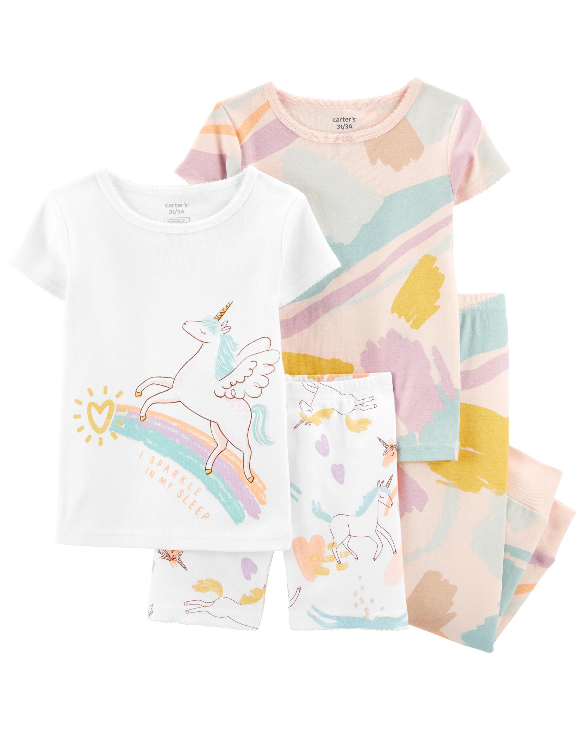 4 Piece Unicorn 100 Snug Fit Cotton Pajamas Carter s Carter s