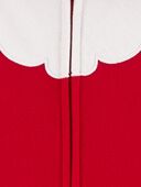 Red - Kid 1-Piece Santa Fleece Costume Pajamas, Selected
