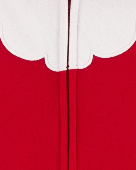 Product image 2 of Kid 1-Piece Santa Fleece Costume Pajamas