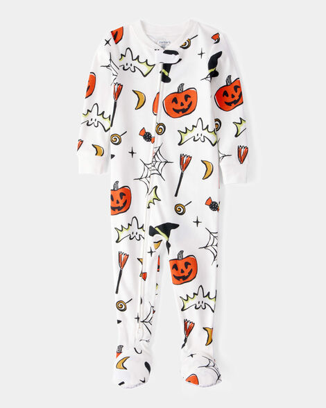 Product image 1 of Toddler 1-Piece Halloween 100% Snug Fit Cotton Footie Pajamas - Ivory