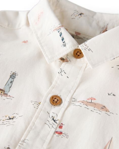  Product image 4 of Toddler 2-Piece Set Made with Organic Cotton in Coastal Vacation Print