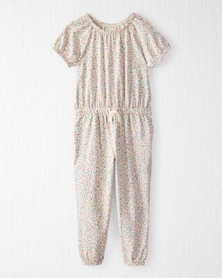 Product image 1 of Toddler Organic Cotton Floral-Print Jumpsuit