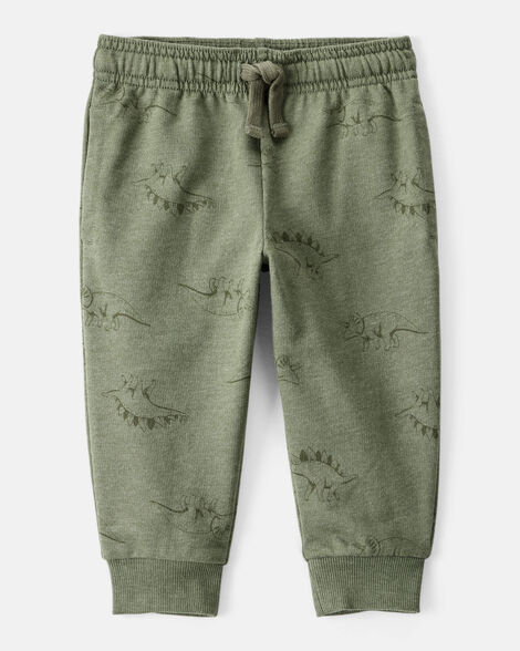 Product image 1 of Baby Boy Dinosaur French Terry Jogger - Green