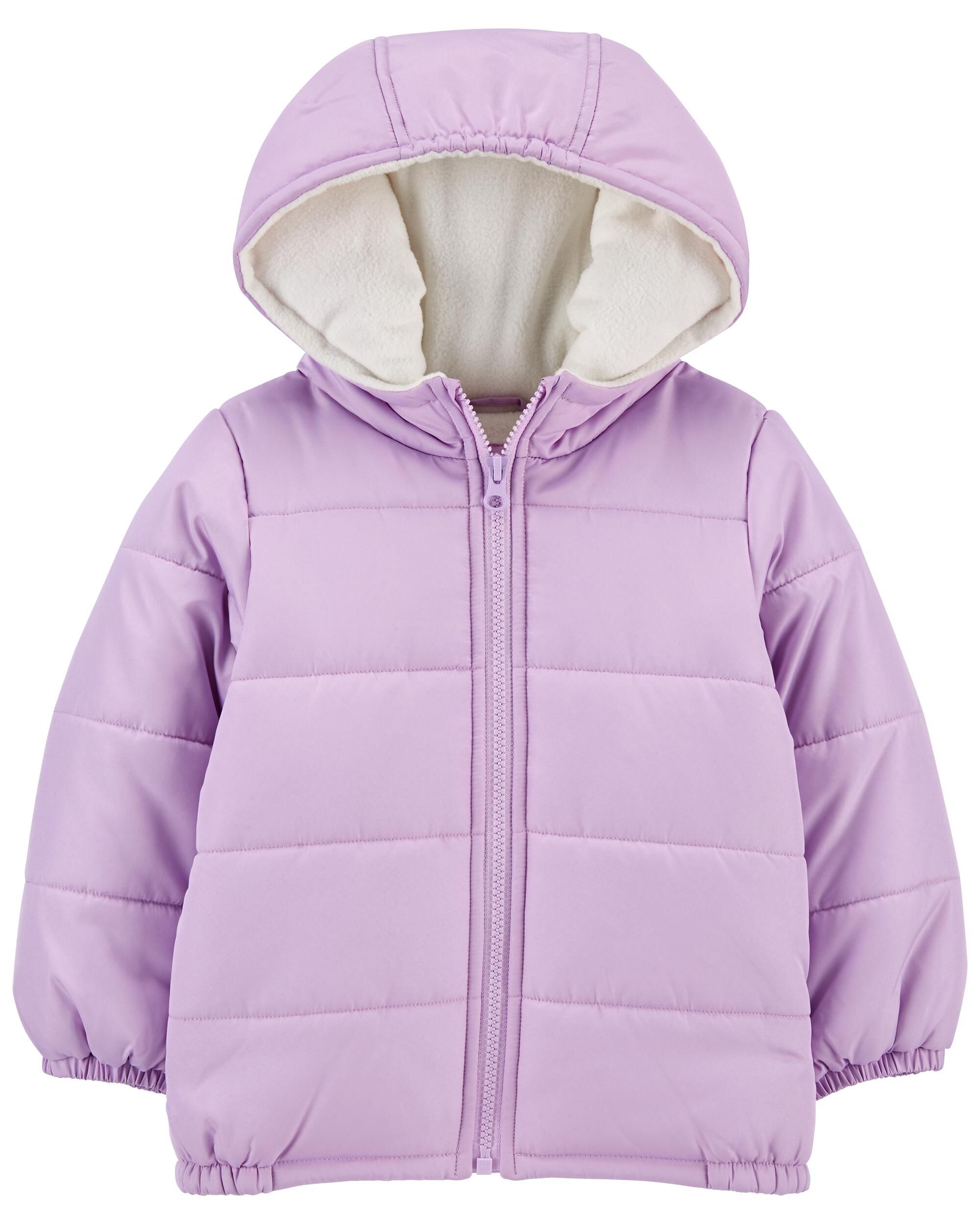 Toddler Girls Heavyweight Puffer Jacket 4T Purple Carters