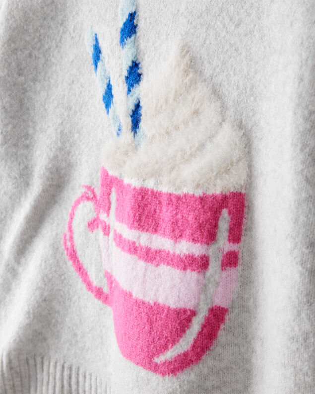 Product image 2 of Girls Hot Chocolate Sweater - Heather Grey