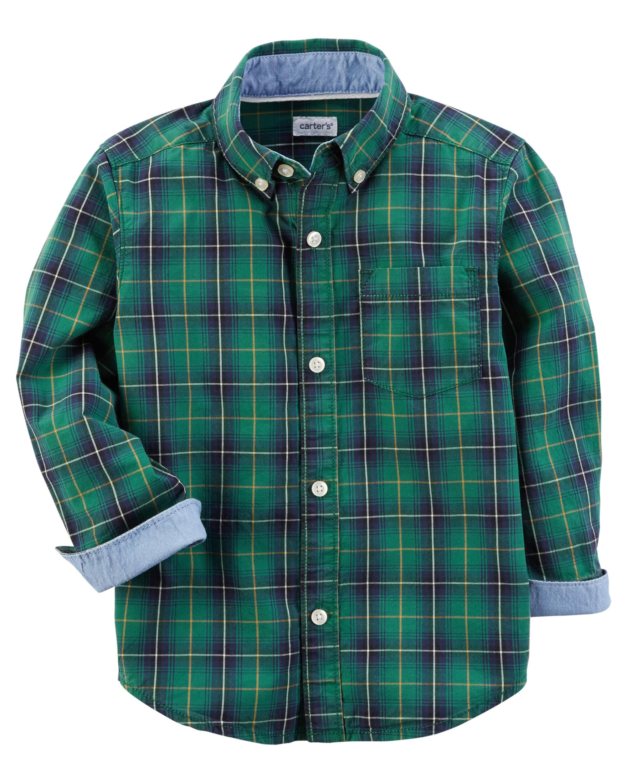 Woven Button-Front Shirt | Carters.com