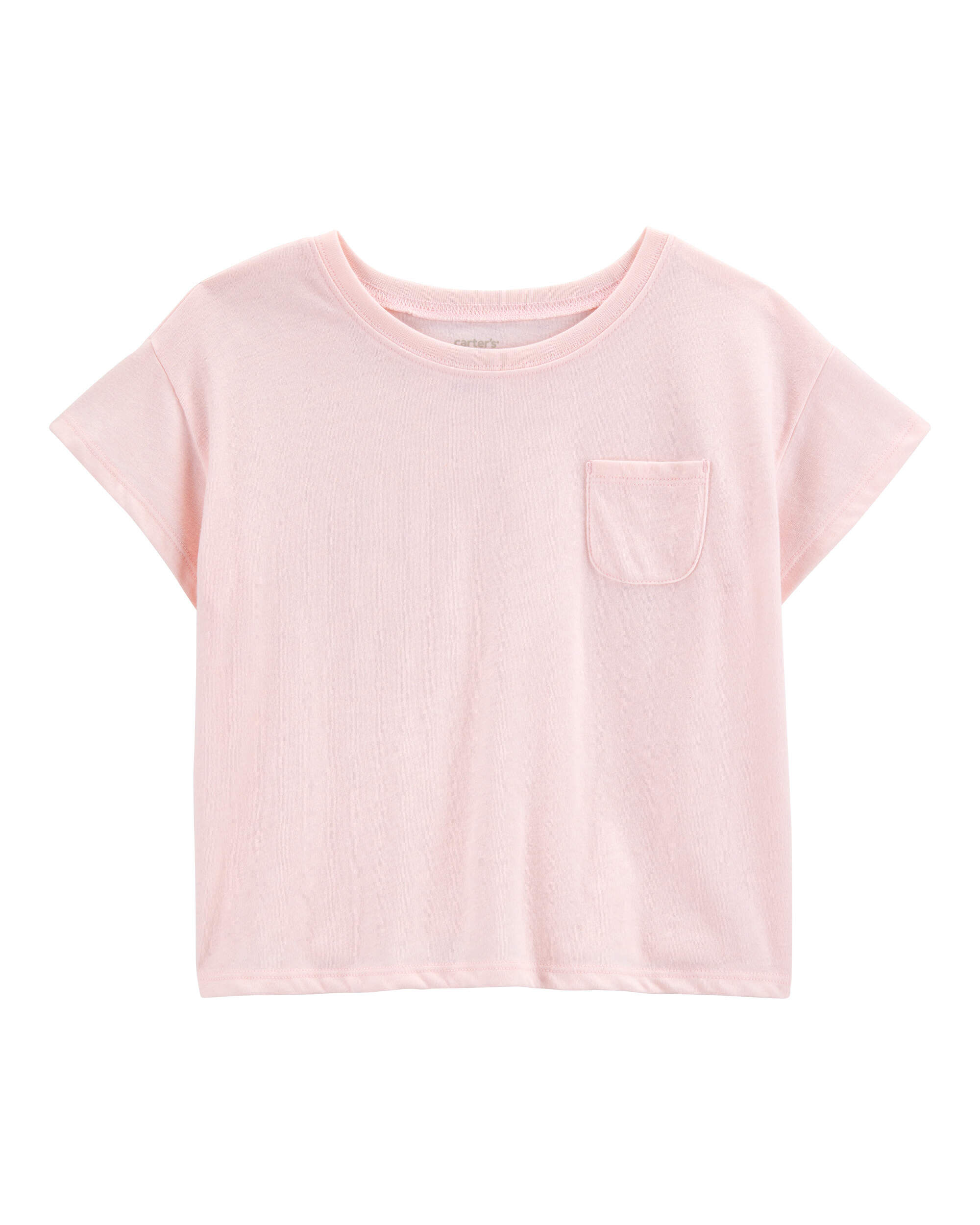 Kid Solid Short-Sleeve Fashion Top - Pink - Carter's | Carter's