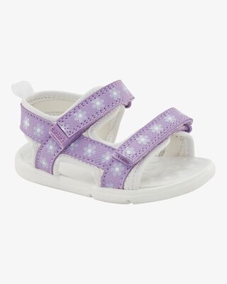 Product image 1 of Every Step® First Walker Floral Sandals - Purple/White