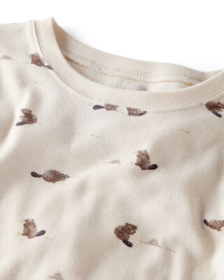 Product image 2 of Toddler Organic Cotton Pajamas in Beavers' Creek Print