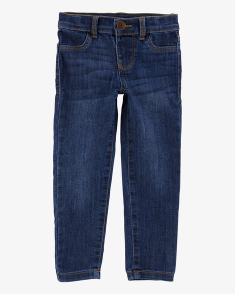 Baby Dark Blue Wash Skinny-Leg Jeans