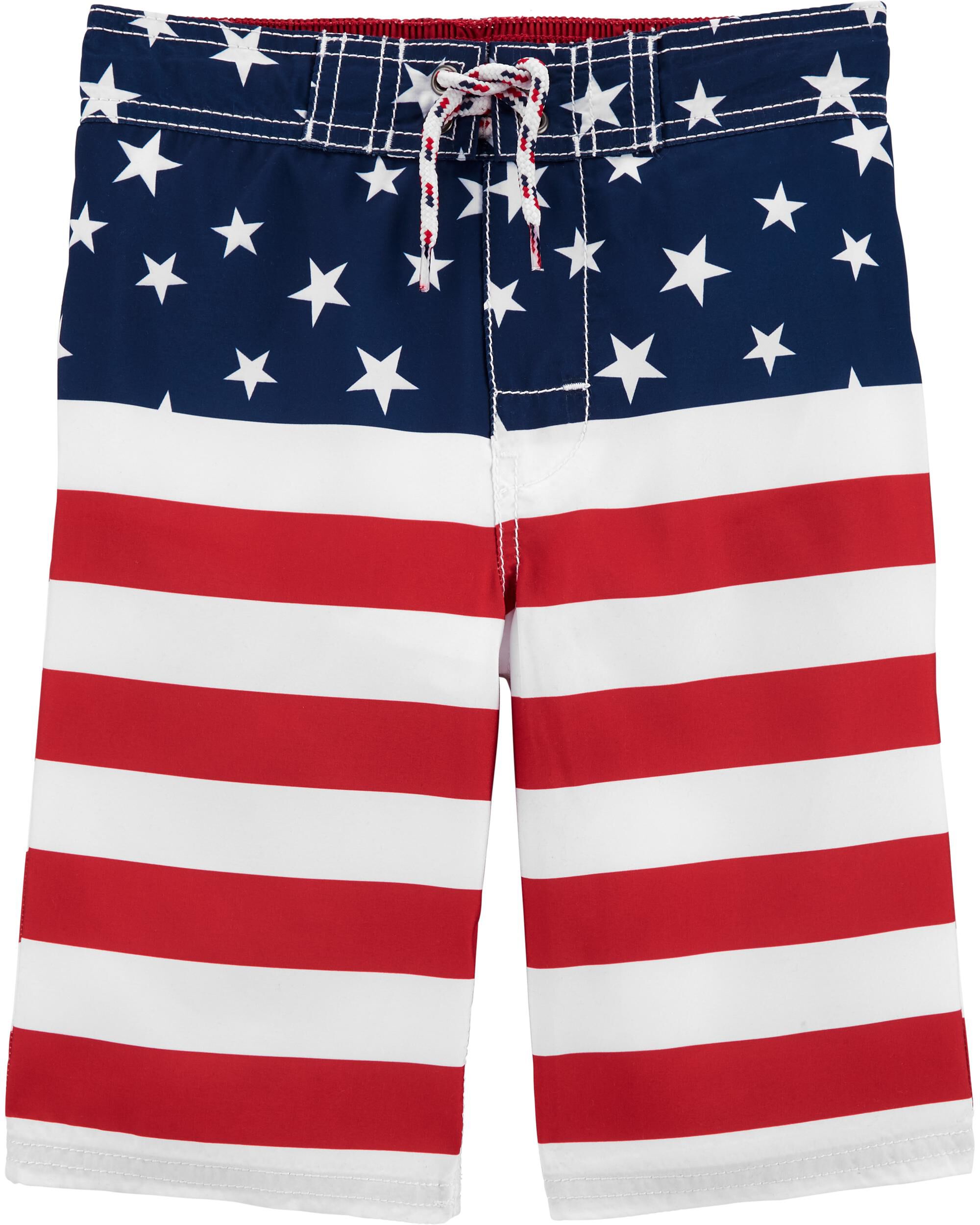 fourth of july swim trunks