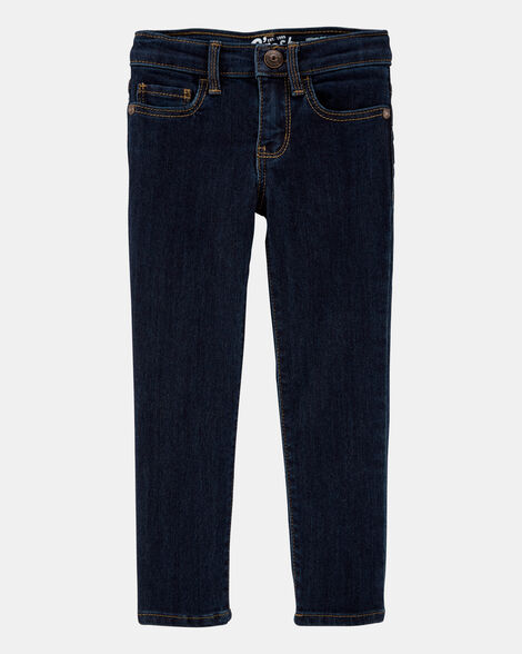 Toddler Dark Blue Wash Super Skinny-Leg Jeans
