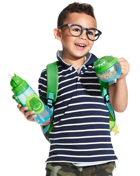  Product image 4 of Zoo Straw Bottle - 13 oz - Crocodile