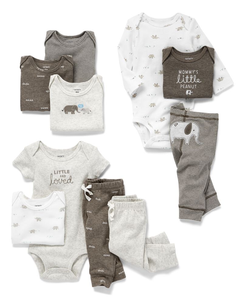 10 Piece Brown Little Baby Basics Gift Box Carters Com