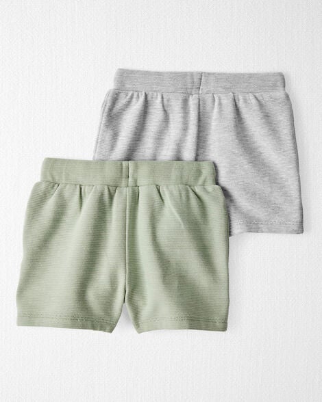  Product image 3 of Toddler 2-Pack Organic Cotton Shorts