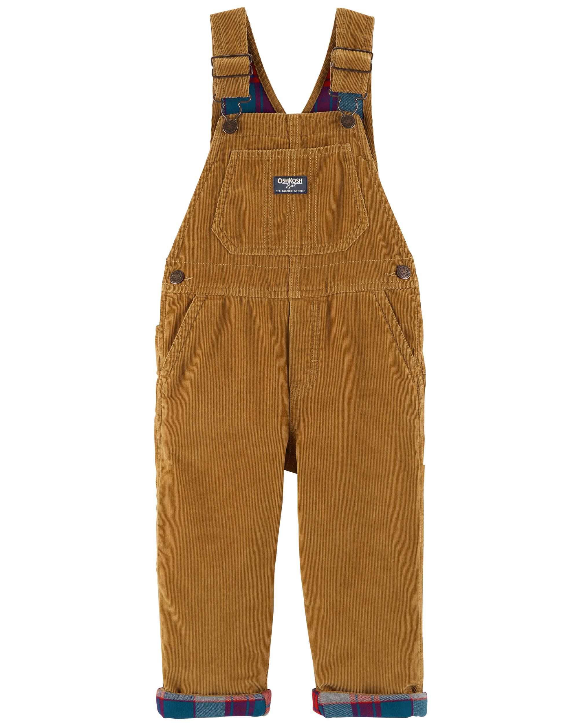 beige corduroy overalls