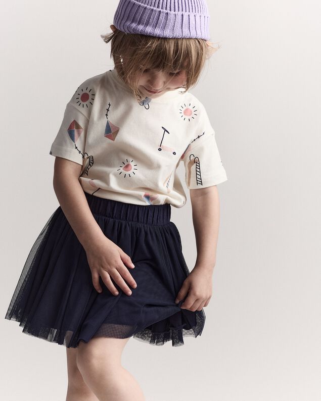 Product image 2 of Toddler Girl Avenue Twirl™ Mini Skirt with Tulle - Navy