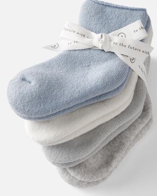 Product image 2 of Baby 4-Pack Organic Cotton Terry Socks